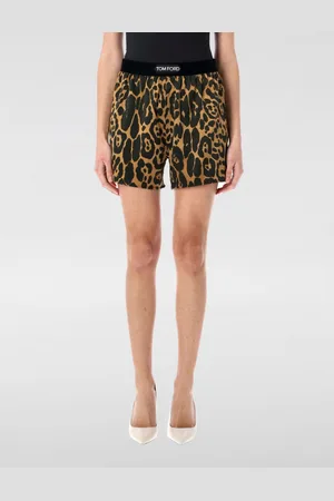 Tom Ford Pantaloncino in seta con stampa animalier