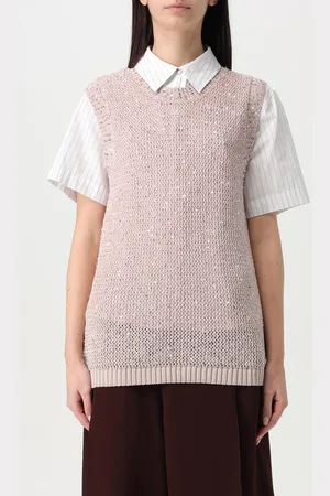 Golden Goose Gilet in maglia di misto cotone