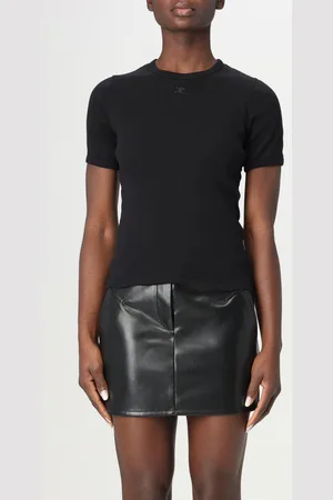 Courrèges T-shirt in cotone stretch