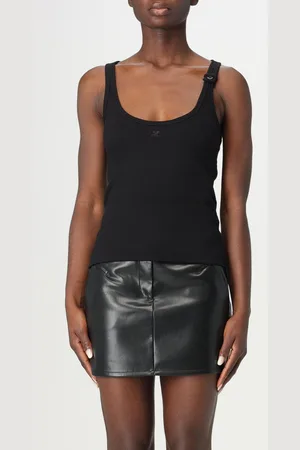 Courrèges Canotta in cotone stretch
