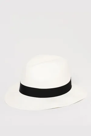 Borsalino Cappello in rafia intrecciata