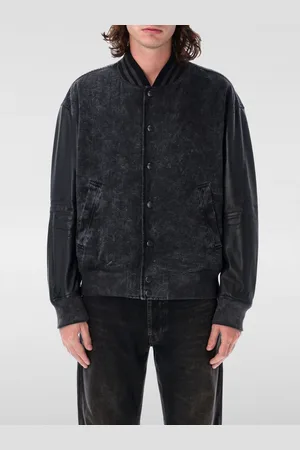 Diesel Bomber in denim e pelle