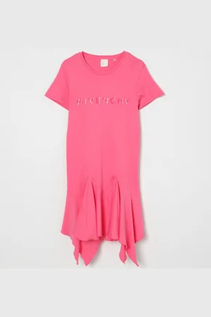 Givenchy Abito in cotone con logo tono su tono