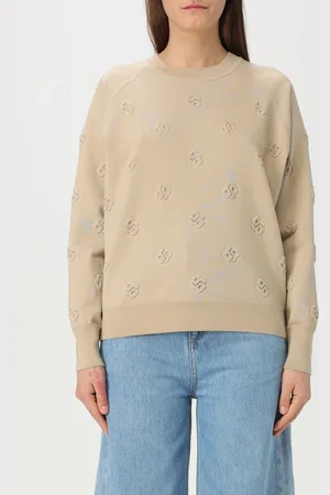 HUGO BOSS Maglione in misto lana con logo all-over