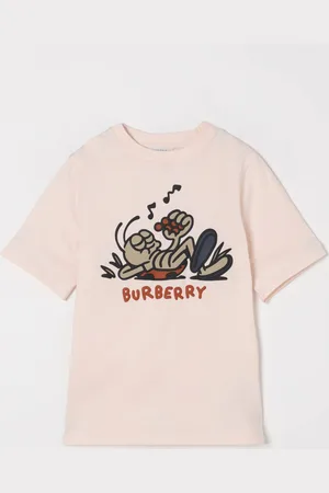 Burberry T-shirt in cotone con stampa grafica