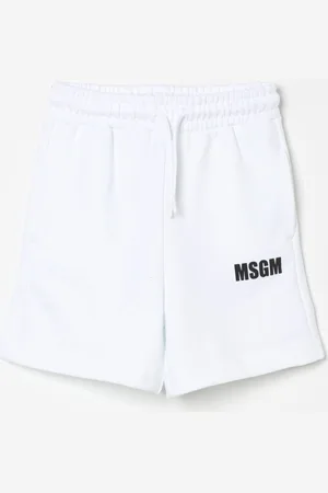 Msgm Shorts sportivi in cotone con logo