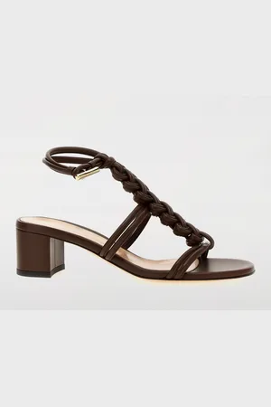 Gianvito Rossi Sandalo Capua in nappa intrecciata