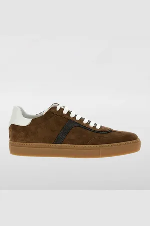Brunello Cucinelli Sneakers in camoscio con monile