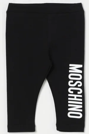 Moschino Leggings in cotone con maxi logo