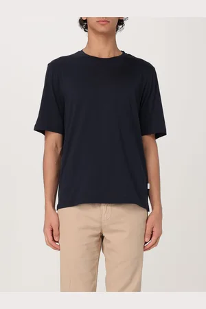 LARDINI T-shirt basic in cotone e seta