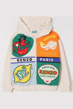 Kenzo Felpa con cappuccio stampata