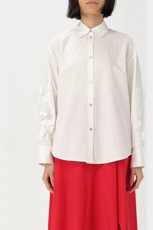 FORTE FORTE Camicia in cotone con inserti in pizzo