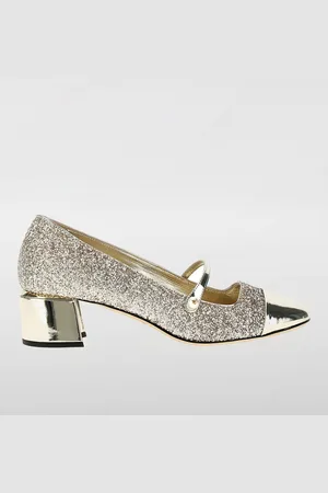 Jimmy Choo Pump Elisa in pelle glitter e laminata