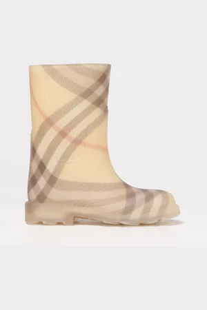 Burberry Stivale da pioggia Vintage Check in gomma stampata