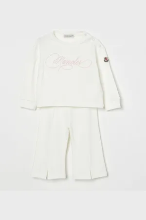 Moncler Coordinato 2 pezzi in cotone con logo