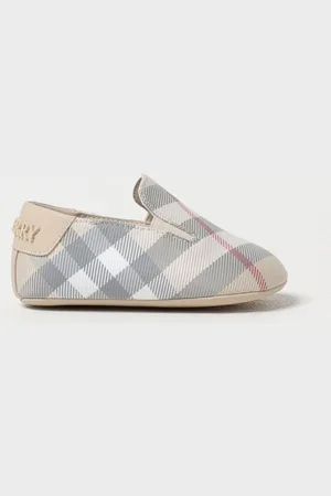 Burberry Scarpa Vintage Check in misto cotone e pelle