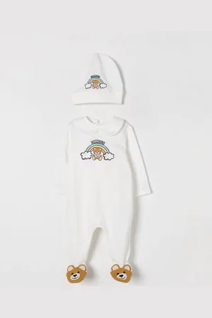 Moschino Coordinato in cotone Teddy Toy