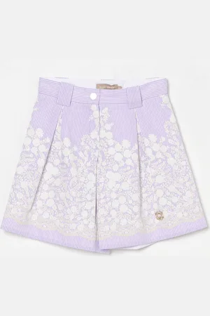 Elie saab Pantaloncino in cotone floreale