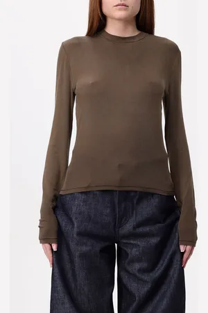 Acne Studios T-shirt in jersey di cupro con effetto fade-out