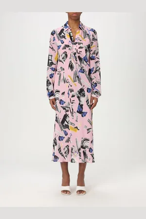 Moschino Abito midi in viscosa stampata