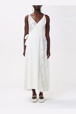 Serafini Abito in crêpe con paillettes