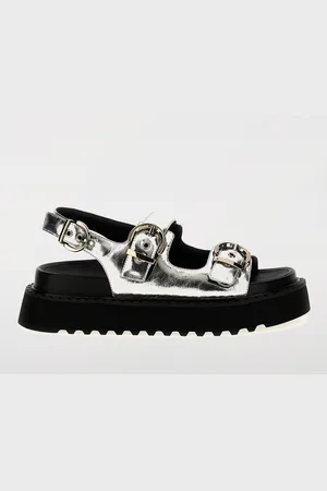 Pinko Sandalo Kate in pelle laminata