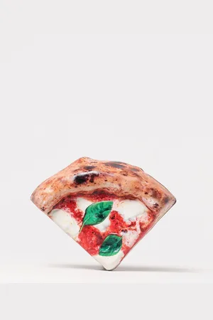 Moschino Pochette Slice Pizza in pelle sintetica