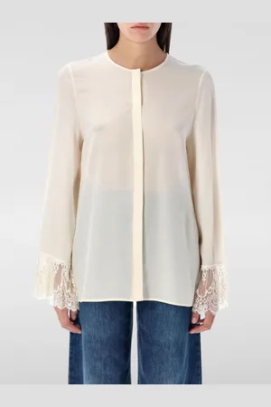 Chloé Blusa Chloè in seta con maniche di pizzo