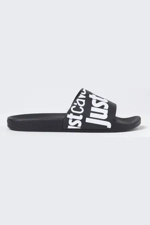 Roberto Cavalli Sliders in gomma con stampa logo