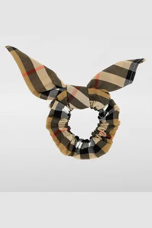 Burberry Elastico per capelli in cotone con stampa Vintage Check