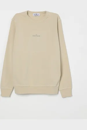Stone Island Felpa a girocollo con maxi logo