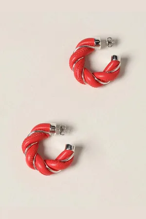 Bottega Veneta Orecchini Twist in pelle intrecciata