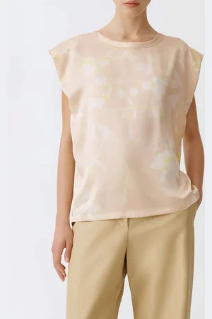 Fabiana Filippi Blusa in seta con stampa floreale
