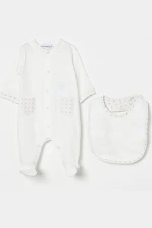 Emporio Armani Coordinato in cotone con logo