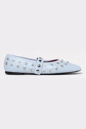 Stella McCartney Ballerina Ryder in pelle sintetica con borchie