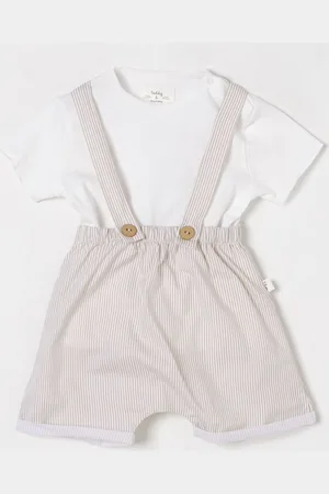 TEDDY & MINOU Coordinato in cotone a righe