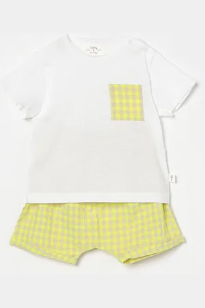 TEDDY & MINOU Coordinato in cotone a quadretti
