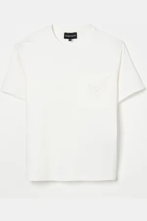 Emporio Armani T-shirt in cotone con mini logo