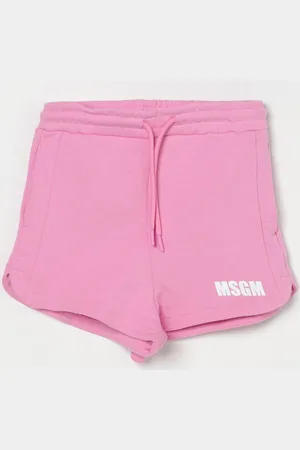 Msgm Pantaloncino sportivo in cotone con logo
