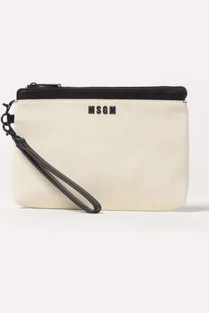 Msgm Pochette con logo in nylon
