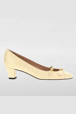 VALENTINO GARAVANI Pump Bowow in pelle stampa cocco