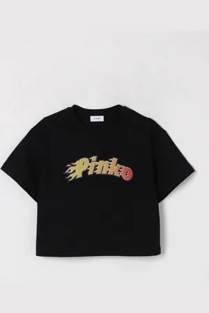 Pinko T-shirt crop con logo