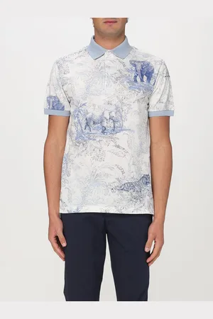 Etro Polo in cotone con stampa grafica