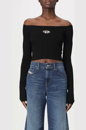 Diesel Top cropped in jersey