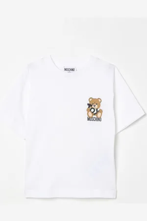 Moschino T-shirt in cotone con logo Teddy Toy Moncler