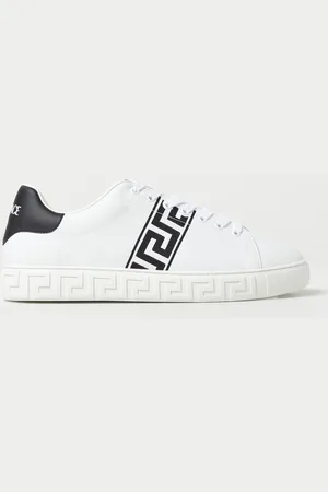 VERSACE Sneakers in pelle sintetica con Greca ricamata