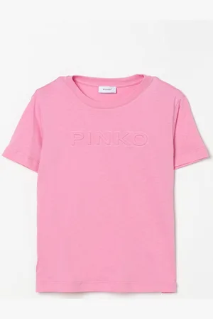 Pinko T-shirt basic con logo embossed