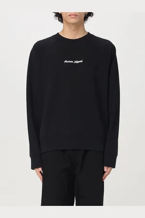 Maison Kitsuné Felpa a girocollo in cotone con logo