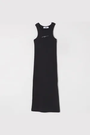 Msgm Abito in cotone con logo