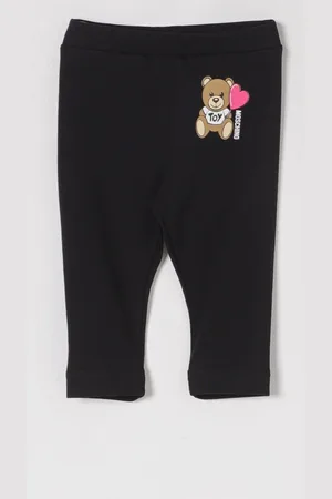 Moschino Leggings in cotone con Teddy